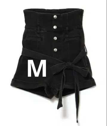 andmary Highwaist ribbon pants black