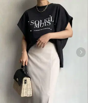 DOUDOU 두두 펄 로고 블로키 TEE