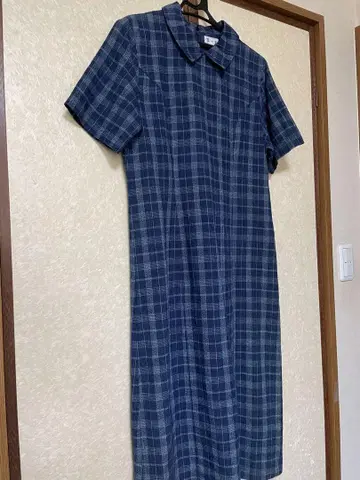 네이비 나염 원피스 반팔
