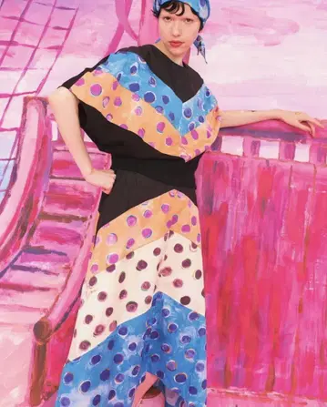 TSUMORI CHISATO 츠모리치사토 반팔 티셔츠 도트
