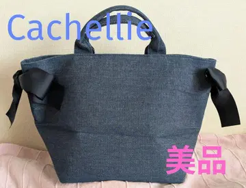 [Cachellie] 새상품급 데님 리본 핸드백