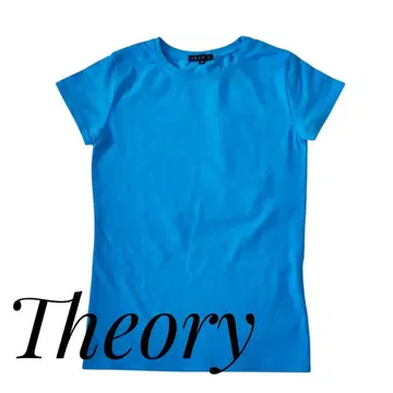 컨디션 최상 띠어리 Theory 반팔 티셔츠 사이즈 2 터콰이즈 블루