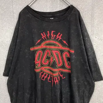 ACDC 밴드 뮤직 투어 프린트 빅사이즈 티셔츠 3XL