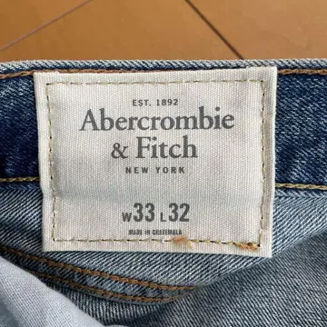 Abercrombie & Fitch 스키니 데님 W33 L32