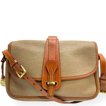 극미품 DOONEY&BOURKE 숄더백 가죽 베이지 브라운