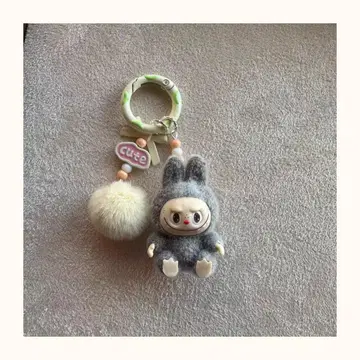 라부부 Labubu 키링 그레이 인기