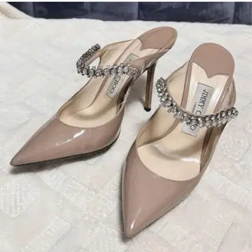 jimmy choo BING100 36 핑크 베이지 뮬