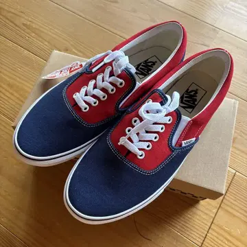미사용 새상품 vans 반스 슬립온 28.0cm 네이비/레드