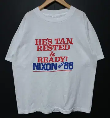 VINTAGE 닉슨 대통령 USA 제 T셔츠 XL