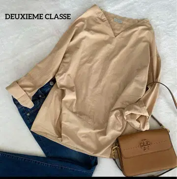 DEUXIEME CLASSE 풀오버 셔츠 블라우스 긴팔 일본제