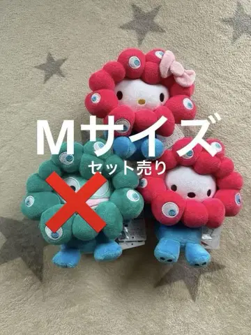 [만박 회장 한정] 3개 묶음 판매 akuaku 산리오 봉제인형 M