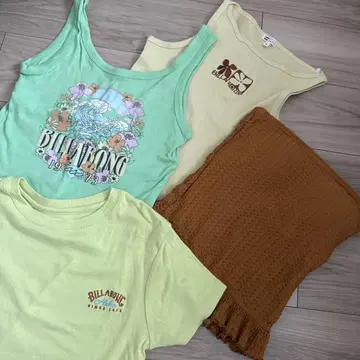 billabong 탱크탑 티셔츠 세트
