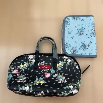 새상품 핑크하우스 꽃무늬 백 & 여권 케이스