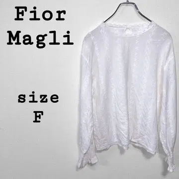 Fior Magli [ F ] 레이스 블라우스 화이트 계열 코튼 100%
