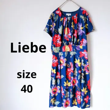 Liebe 리에베 원피스 꽃무늬 올 패턴 size 40