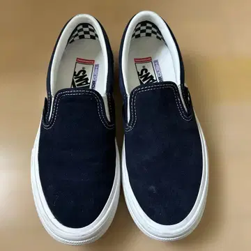 VANS 스케이트보드 신발 슬립온 팝 쿠션 네이비 25cm