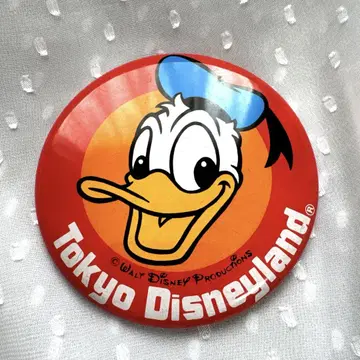 빈티지 도쿄 디즈니랜드 DISNEY 도날드 초기 캔배지