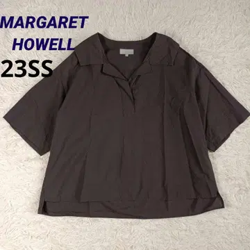 새상품급 23SS 마가렛호웰 코튼 린넨 블라우스 세일러 카라