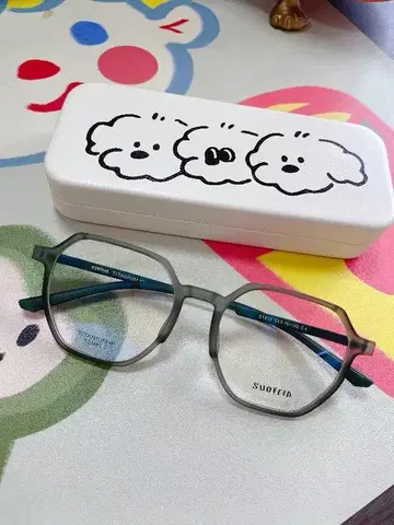 팔각형 안경 그레이