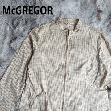 McGREGOR 맥그레거 긴팔 집업 체크 무늬 L