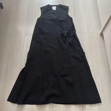 민소매 블랙 롱 원피스