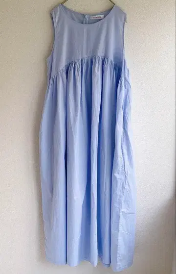 [새상품급] 앙미누 unminou 슬리브리스 에어리 개더 원피스 M