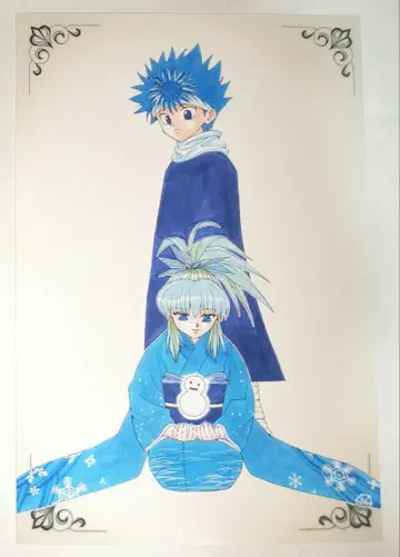 유유백서 히에이 유키나 엽서 점프 전시회