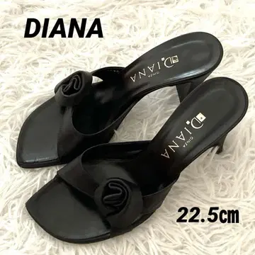 [ DIANA ] 새상품급 DIANA 뮬 샌들 22.5cm 블랙