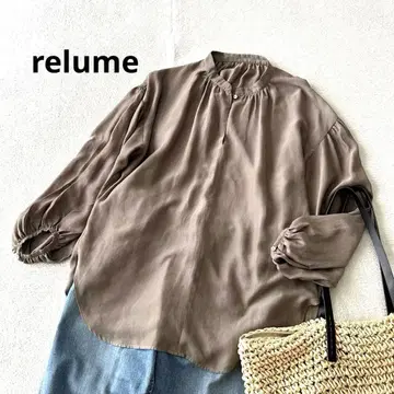 새상품급 relume 레 워셔블 볼륨 슬리브 블라우스 넉넉한 핏