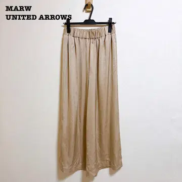 MARW UNITED ARROWS 새틴 개더 팬츠