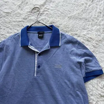 새상품급 HUGO BOSS 휴고보스 피케 셔츠 블루 계열 XL