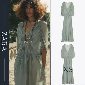 ZARA ZW COLLECTION 드레이프 원피스 XS