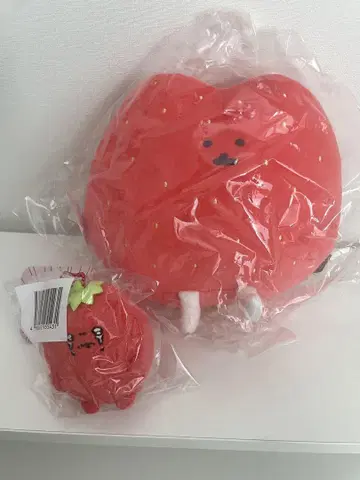 [새상품 세트] 나가노의 딸기 봉제 인형 복권 C상 D상 2점 세트