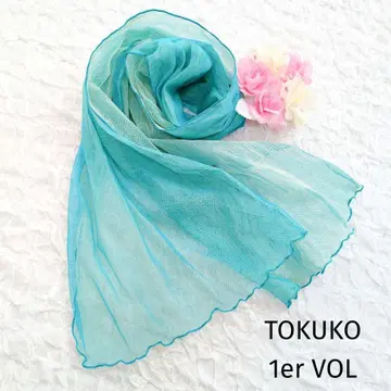 [새상품급] TOKUKO 1er VOL 시어 메쉬 스카프 스톨