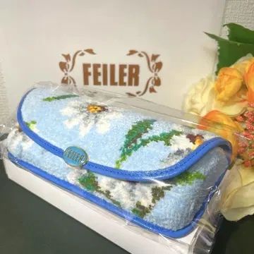 FEILER 화이트 마가렛 안경 케이스 & 손수건