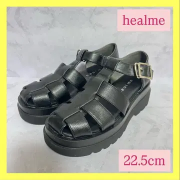 새상품 healme 구르카 샌들 스트랩 샌들 블랙 22.5cm