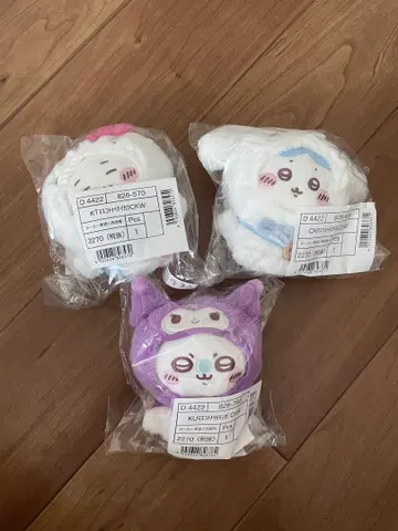 치이카와 산리오 봉제 인형 3세트
