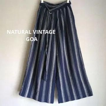 NATURAL VINTAGE GOA 고아 이지 와이드 팬츠 Free