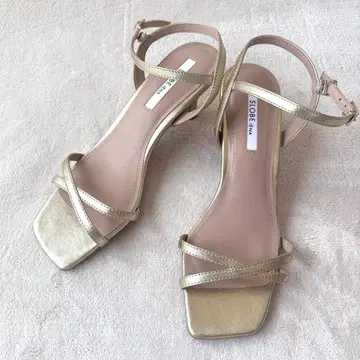 SLOBE IENA 슬로브 이에나 크로스 힐 샌들 스트랩 24cm