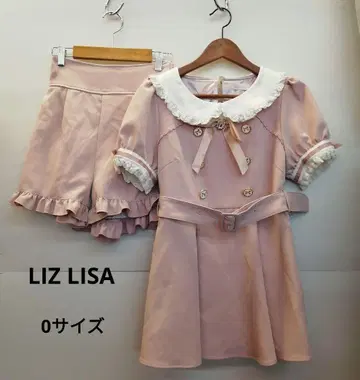 LIZ LISA 트렌치풍 셋업 핑크 M 72-0704-1A