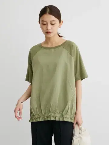 새상품 그린 파크 절개 풀오버