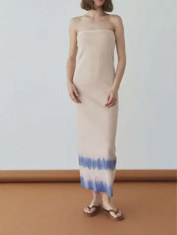 alexia stam Rib Bare Top Dress