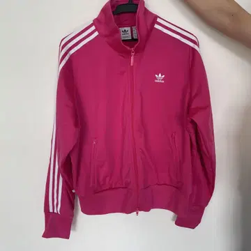 adidas 핑크 집업 저지 XS