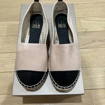 미사용 새상품 billi bi 에스파드류 핑크 블랙