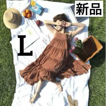 새상품 마이어패럴 정가 2.2만 티어드 맥시 원피스 사에코 L