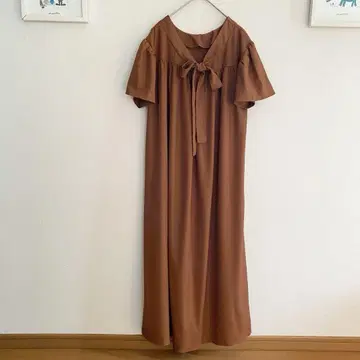 골격 웨이브 전후 2way 롱 드레스 d502