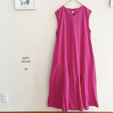 palm RICHE 백리본 A라인 민소매 원피스 42w2