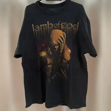 Lamb of God 그래픽 티셔츠 XL 블랙