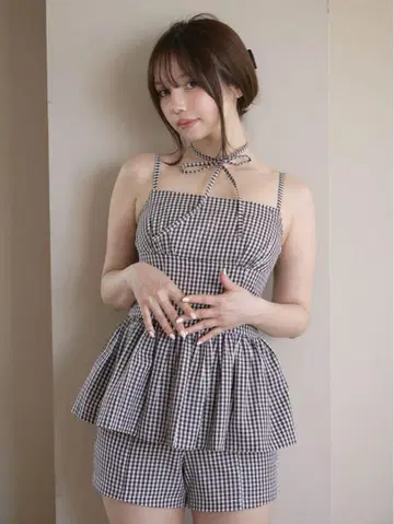 Gingham check set up AM1402
