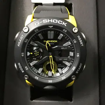 [미사용급] G-SHOCK / G쇼크 블랙/노랑 카본 코어 가드